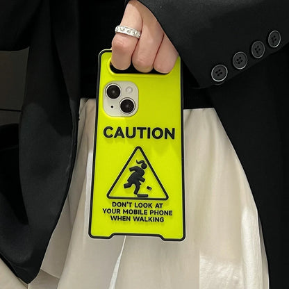 Funny Fashion Stop Sign Luminous Silicone Phone Case