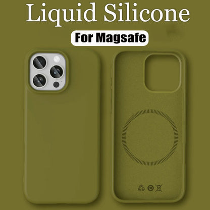 Luxury Liquid Silicone For Magsafe Phone Case New