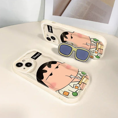 C-Crayon S-ShinChan Wave Clear Phone Case