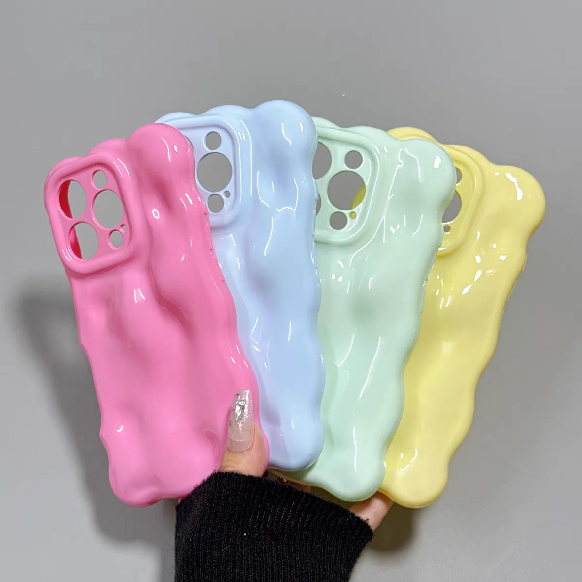 Fashion Meteorite Wave Bubble Silicone Phone Case