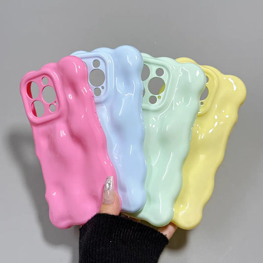Fashion Meteorite Wave Bubble Silicone Phone Case