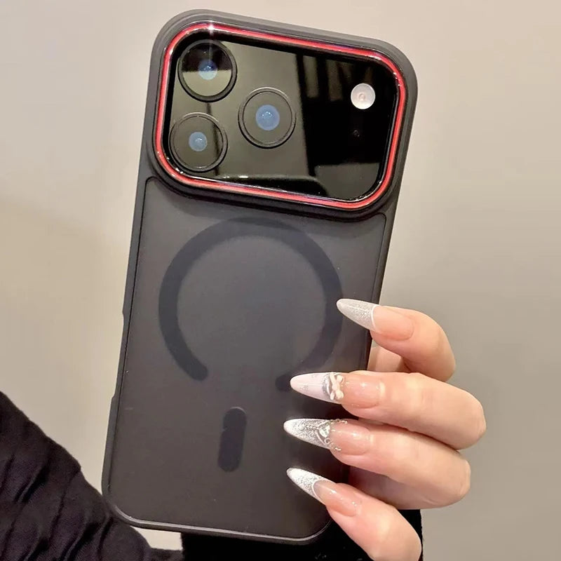 Luxury Matte Translucent For Magsafe Wireless Charge Phone Case