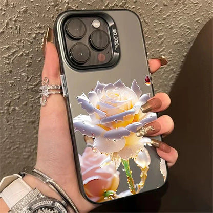 Black Gold Rose Phone Case