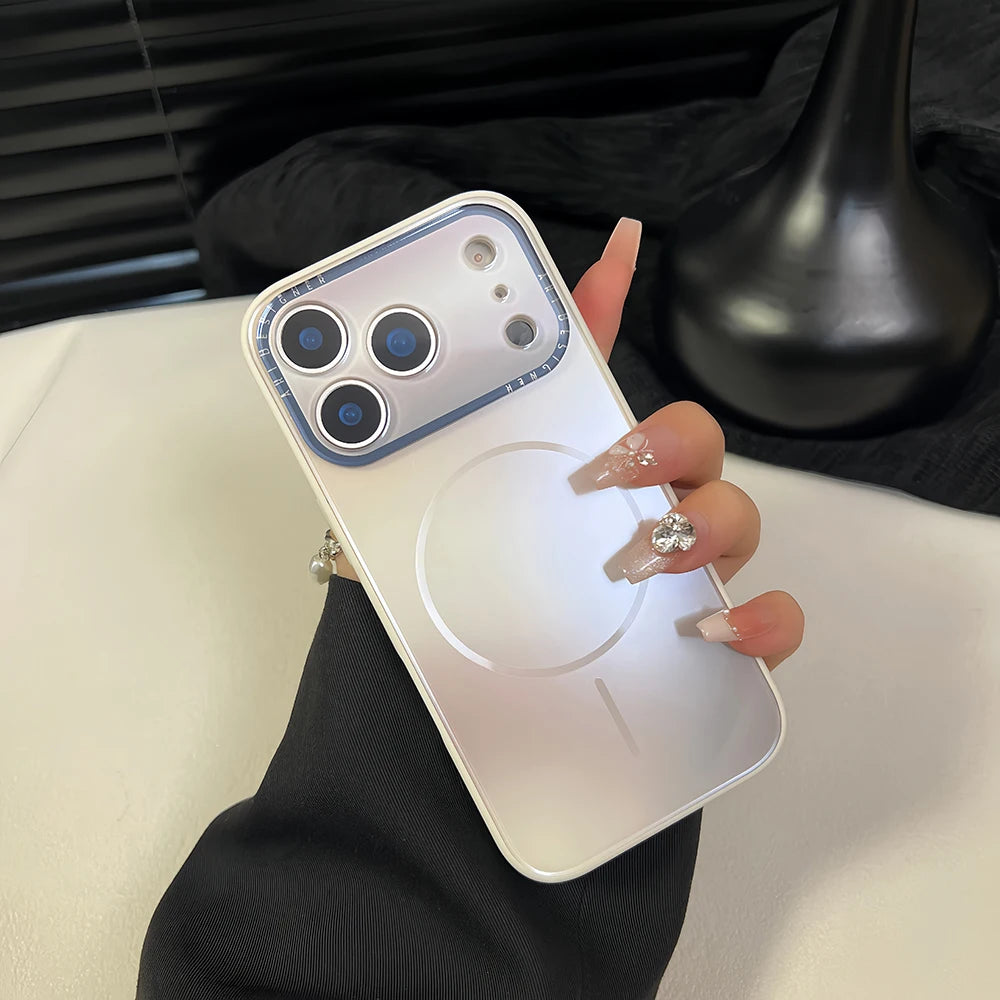 Phone Case Fashion Gradient Color Magnetic Charging