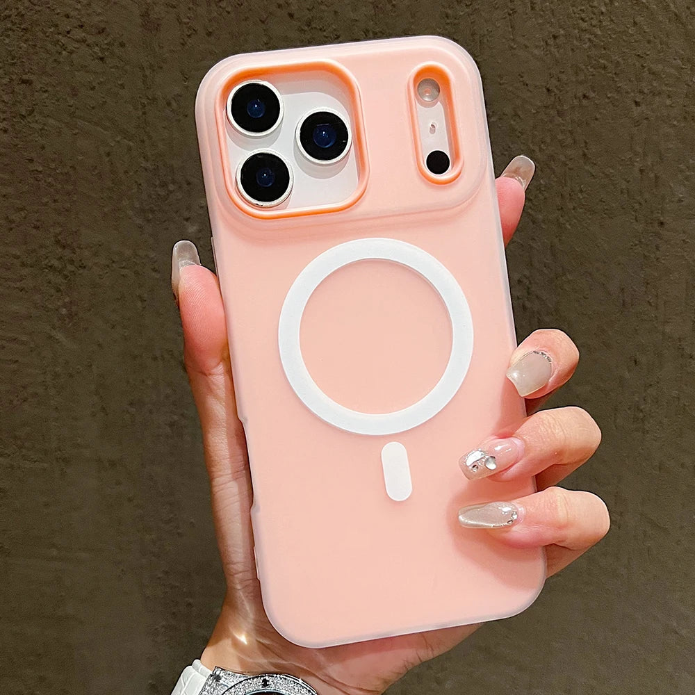 Luxury Candy Magsafe Wireless Charge Matte Phone Case