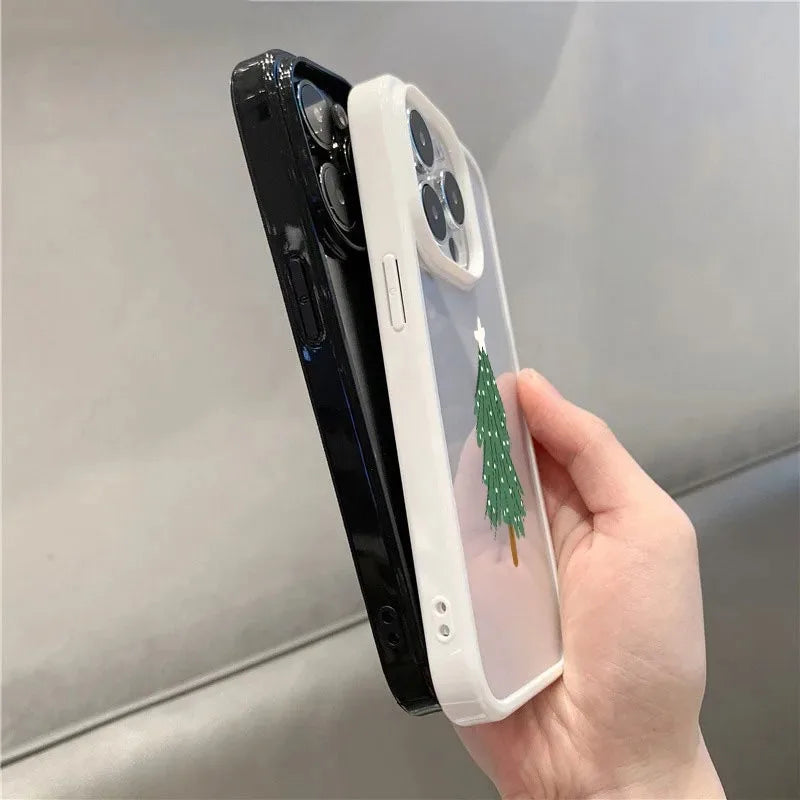 Christmas Tree Pattern Clear Phone Case