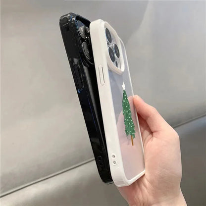 Christmas Tree Pattern Clear Phone Case