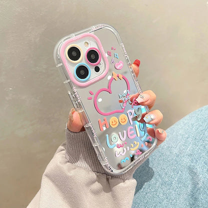 Lovely Girl Heart Mirror Phone Case