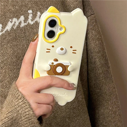 Cute 3D Cat Soft Silicone Phone Case