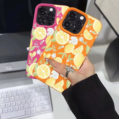 Yellow Lemon Slice Lichee Pattern Phone Case