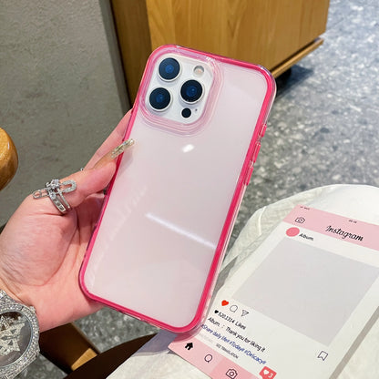 Fashion 2 IN 1 Jelly Candy Color Clear Phone Case