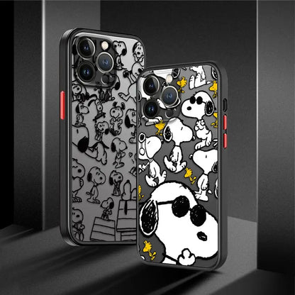 Snoopy Astronaut Cartoon Phone Case for iPhone