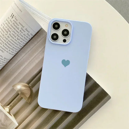 Candy Color Love Heart Phone Case