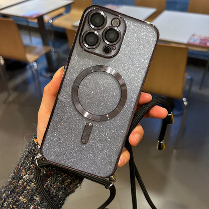 Crossbody Lanyard Magnetic Full Lens Protect Case for iPhone