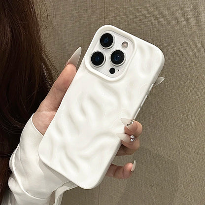 Ins 3D Rose Meteorite Pattern Texture Phone Case