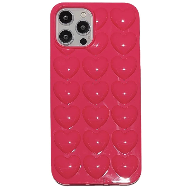Cute 3D Love Heart Phone Case