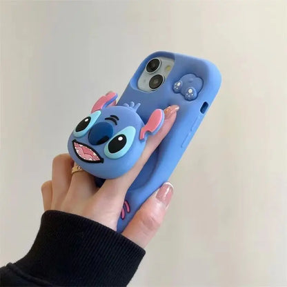 Kuromi Kitty Stitch Silicone iPhone Case