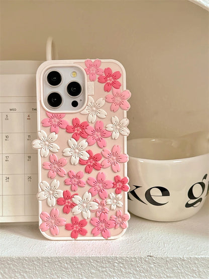 Beautiful Cherry Blossom Soft Silicone Phone Case