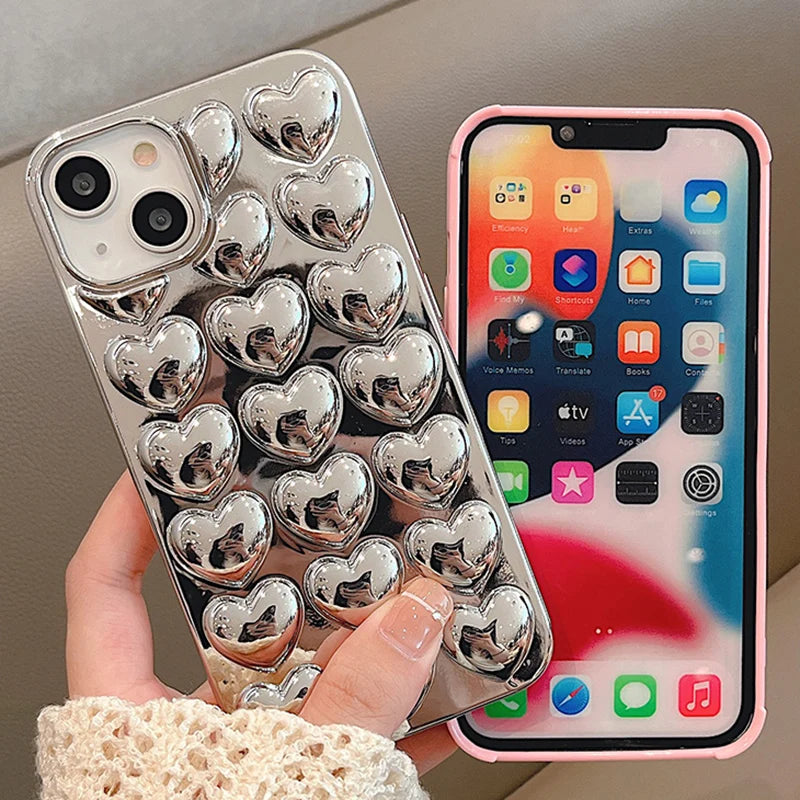 Cute 3D Love Heart Phone Case