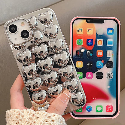 Cute 3D Love Heart Phone Case
