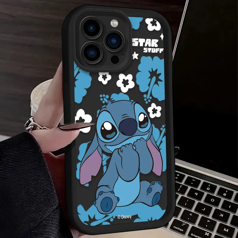 Disney Stitch Cartoon Phone Case for iPhone