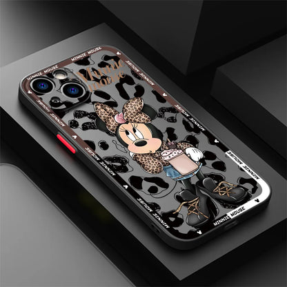Disney Leopard Mickey Minnie Phone Case for iPhone