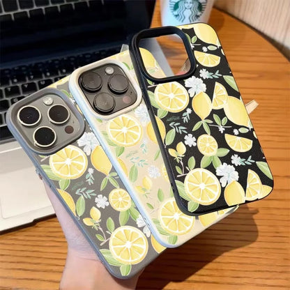 Yellow Lemon Slice Lichee Pattern Phone Case