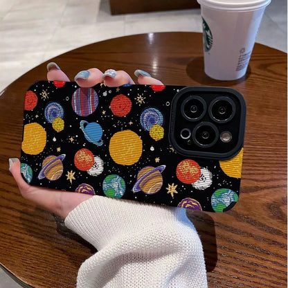 Colorful Planet Silicone Phone Case