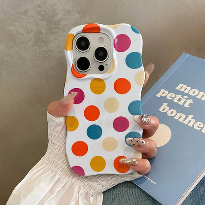 Cute Glossy Polka Dots Phone Case