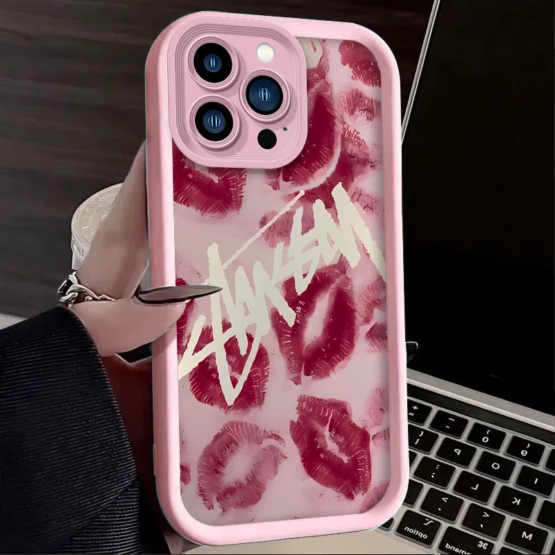 Sexy Red Lips Fashion Phone Soft Phone Case