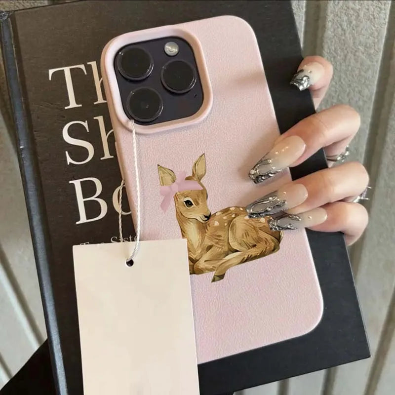 Deer Lichee Pattern Simple Retro Phone Case