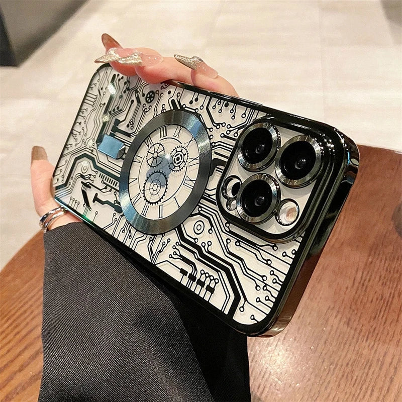 Mechanical Gear Transparent Case for iPhone