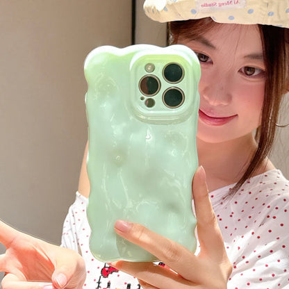 Ins 3D Clouds Waves Dopamine Color TPU Phone Case