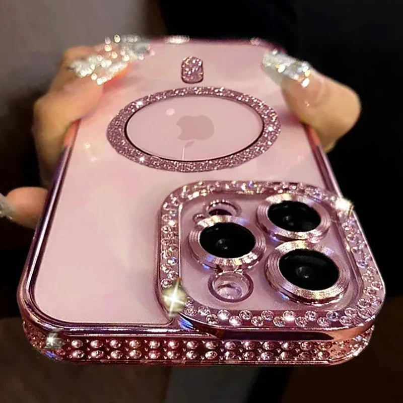 New Fashion Glitter Diamond Transparent Case