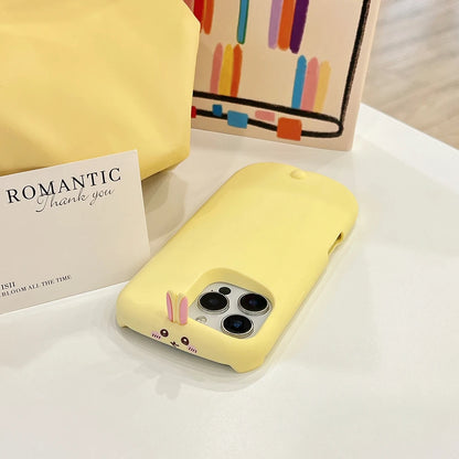 Funny 3D Cartoon Sleep Rabbit Soft Silicone Phone Case