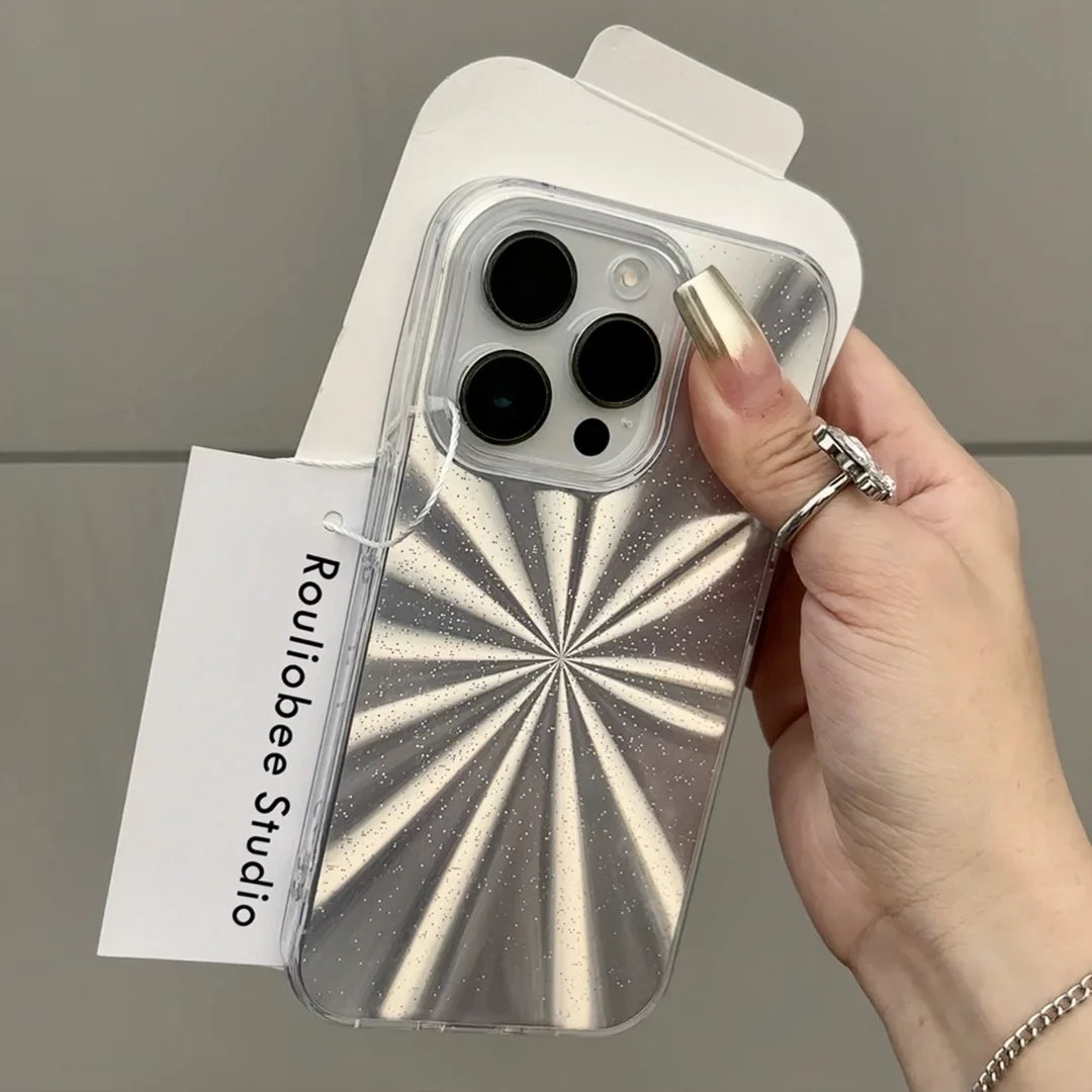 Luxury Camlet Pattern Laser Glitter Phone Case