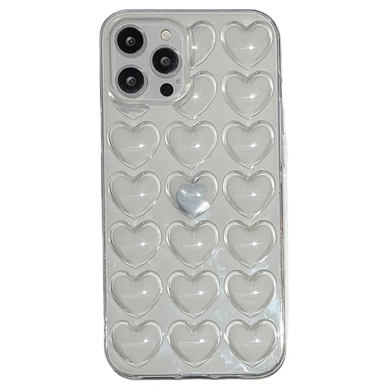 Cute 3D Love Heart Phone Case