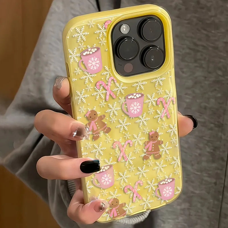 Snowflake Gingerbread Man Phone Case