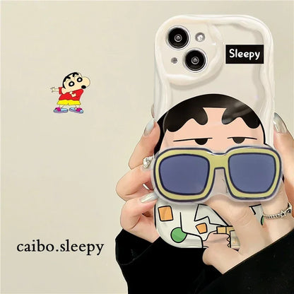 C-Crayon S-ShinChan Wave Clear Phone Case