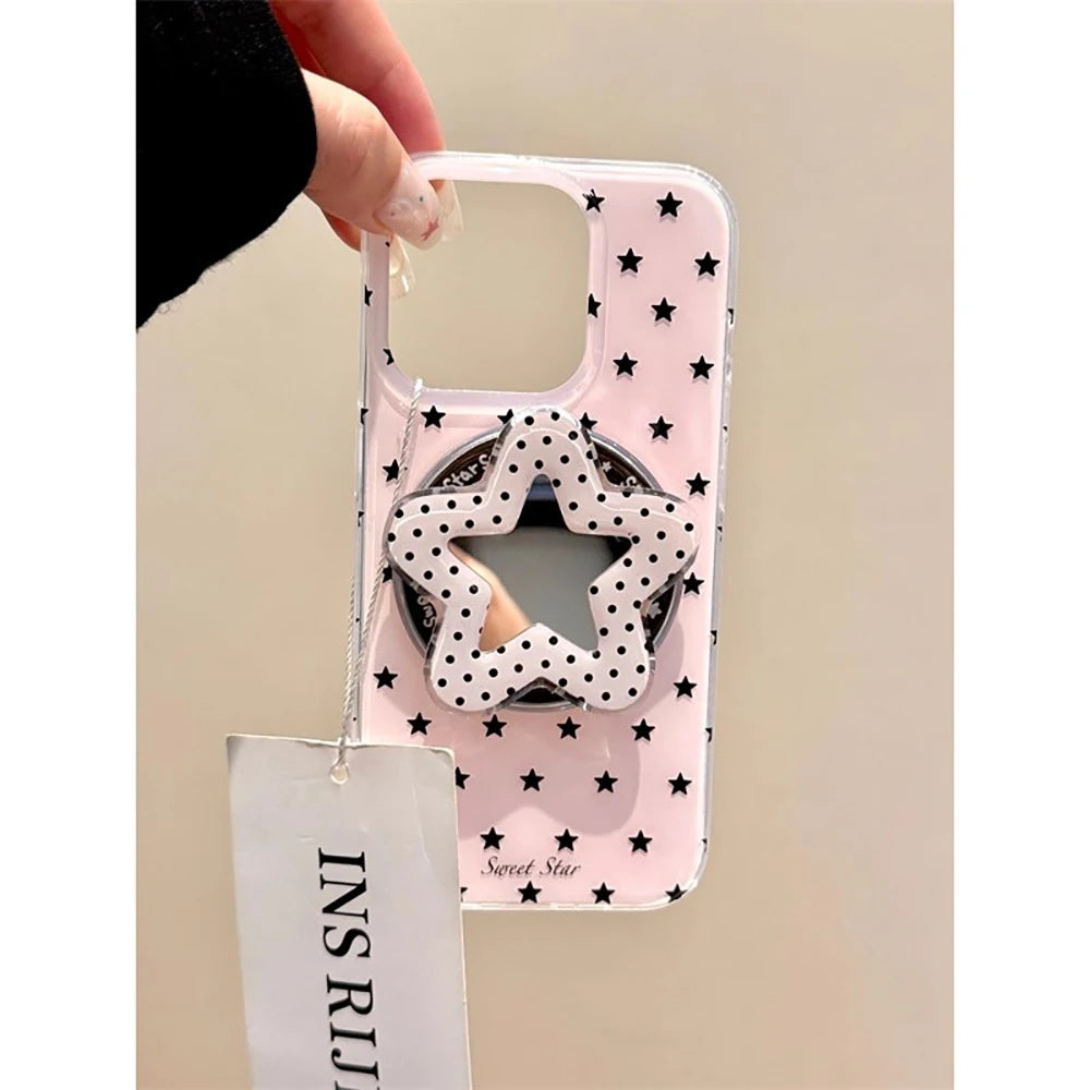 3D Cute Stars for Magsafe Magnetic Holder Phone Case