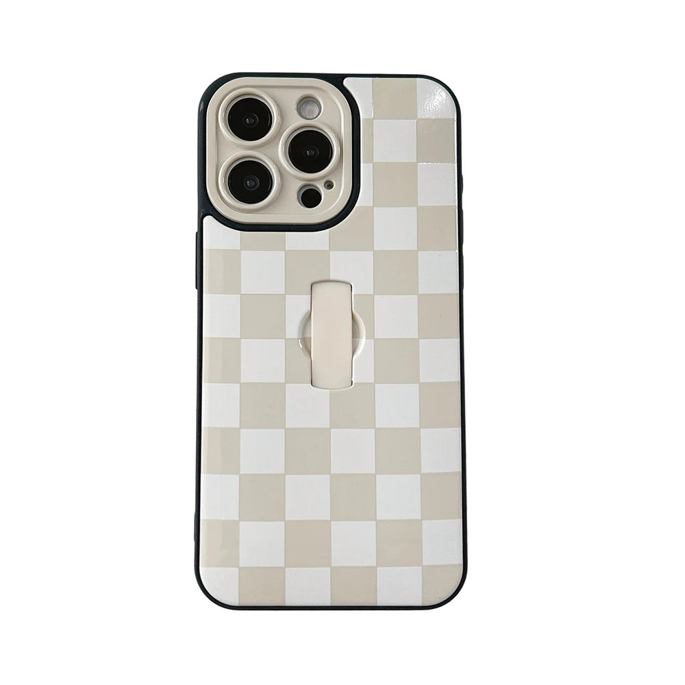 Simple Lattice Collision Grid Pattern Phone Case