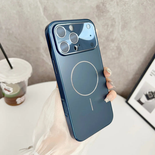 Original Frosted Glass Large Window For Magsafe Phone Case