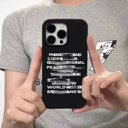 Creative Luxury Phone Case Graffiti English Shockproof