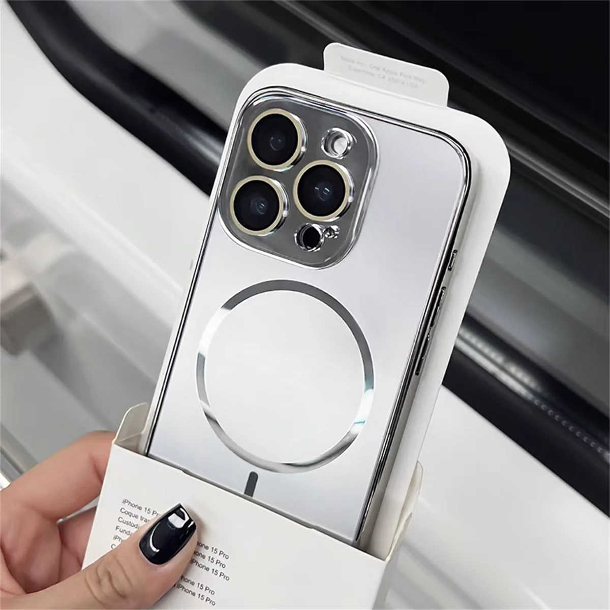 Luxury Nano Frosted For Magsafe Lens Glass Protect Phone Case