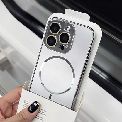 Luxury Nano Frosted For Magsafe Lens Glass Protect Phone Case