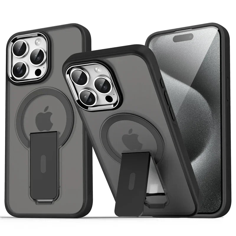 Invisible Stand Magnetic Case for iPhone