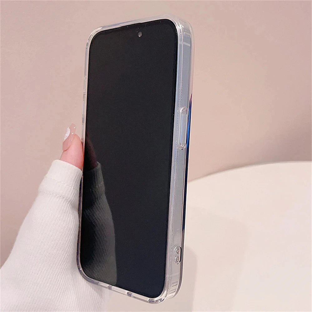 Luxury Laser Silver Glitter Diamonds Camera Phone Case