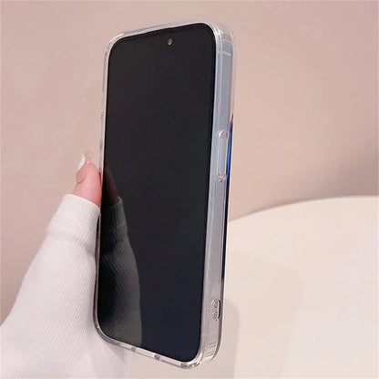 Luxury Laser Silver Glitter Diamonds Camera Phone Case