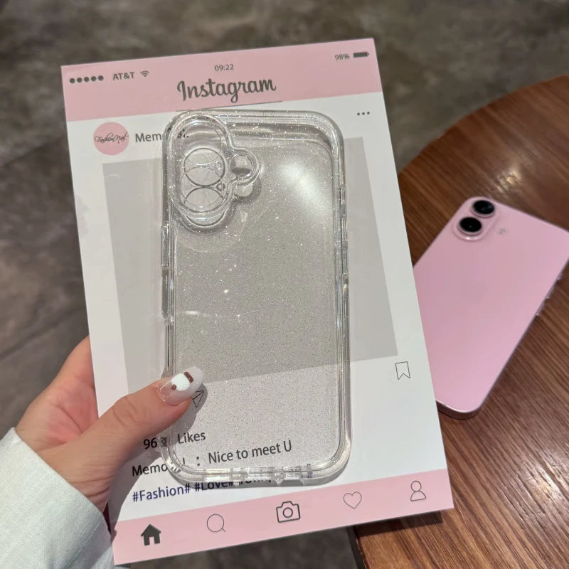 Luxury Glitter Transparent Bling Phone Case