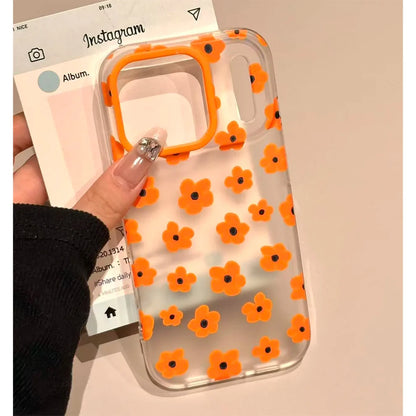 Cute Floral Lovely Flowers Clear Phone Case